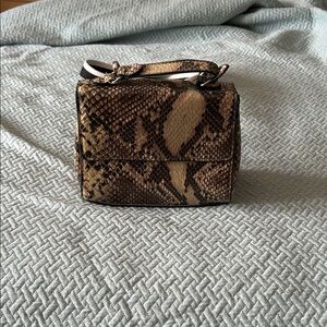 Urban Outfitters Brown Snake Print Mini Bag